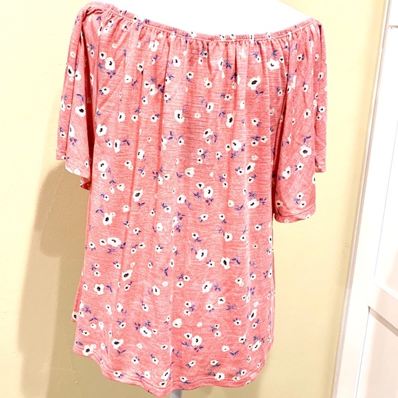 Democracy off the shoulder floral top M - Picture 4 of 9
